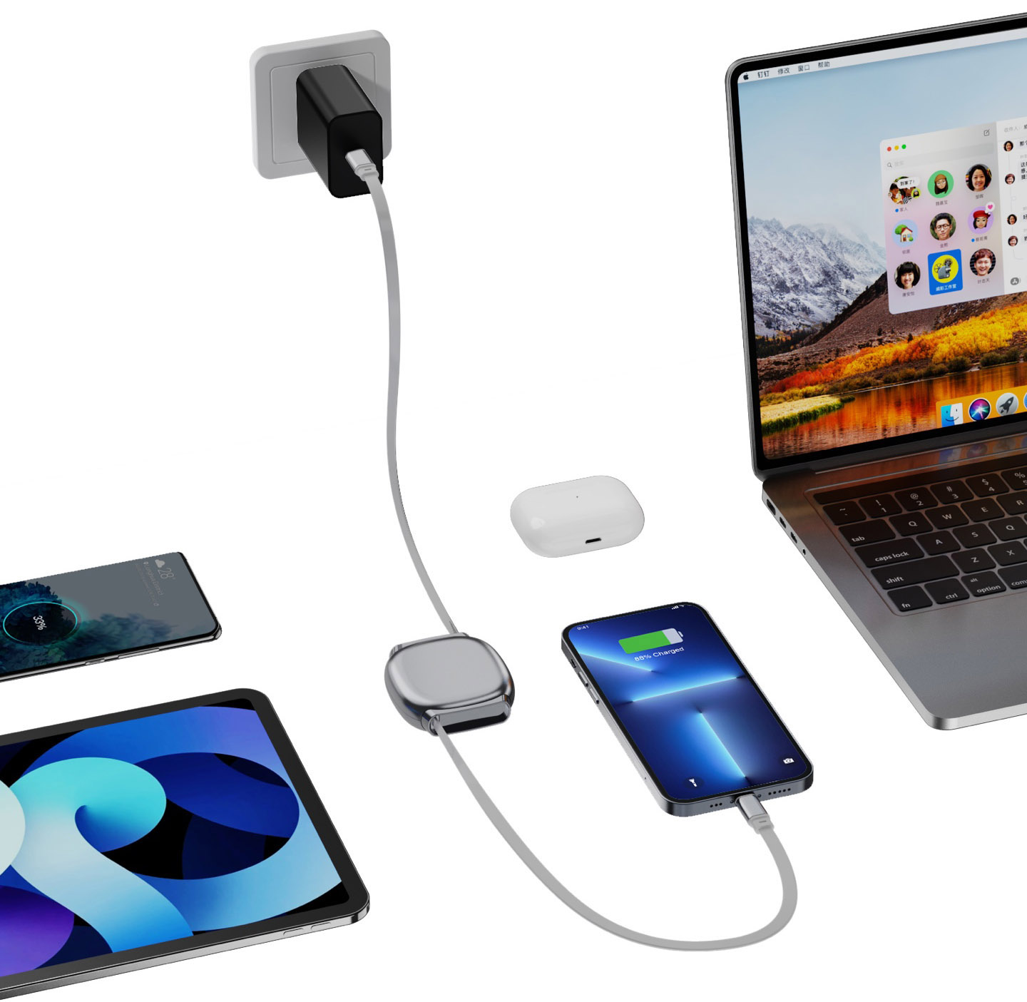 PD Snellaadset 65 Watt PD Snellaadset 65 Watt